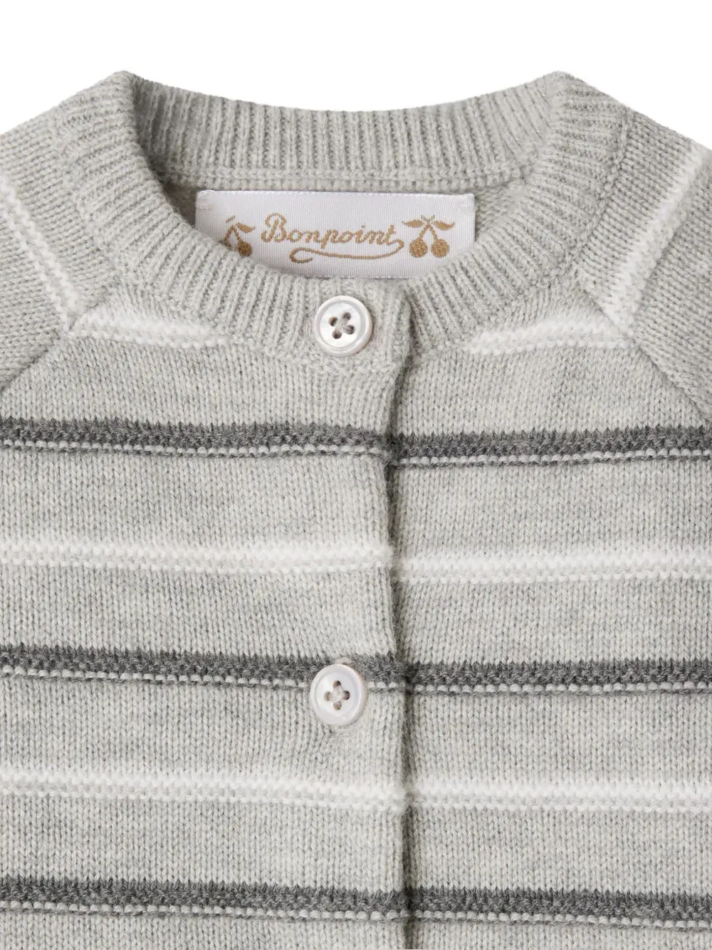 Justio striped knitted set