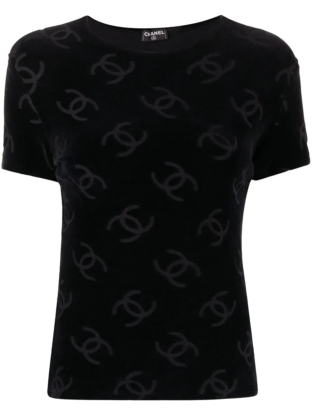 1996 CC pattern textured T-Shirt