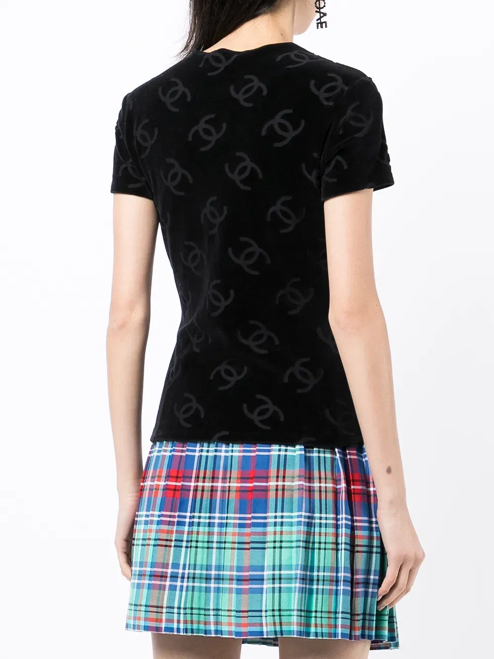 1996 CC pattern textured T-Shirt