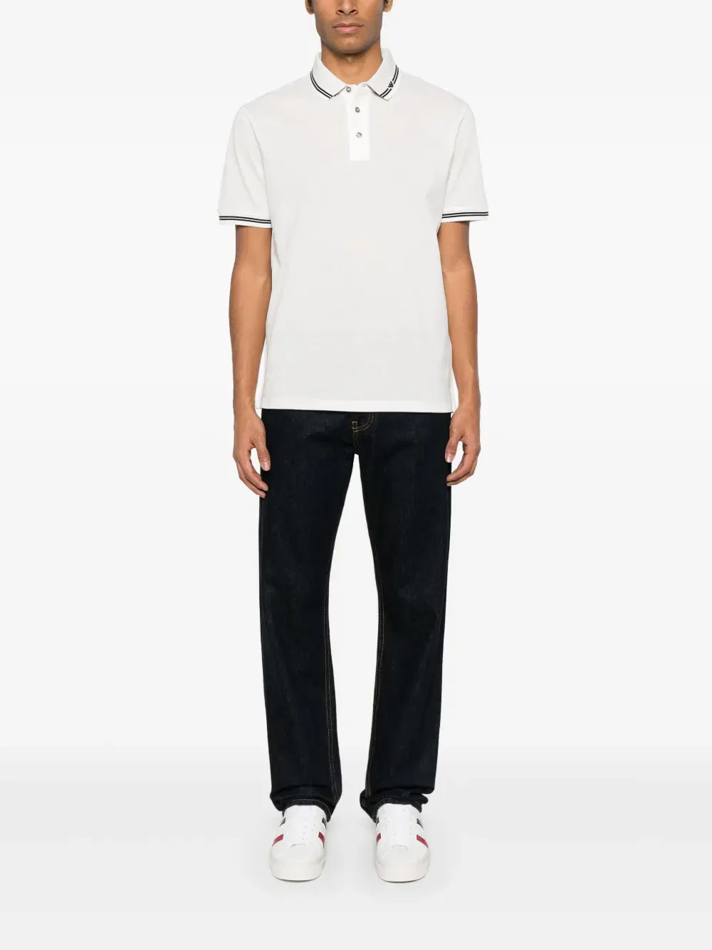 logo-detailed polo shirt