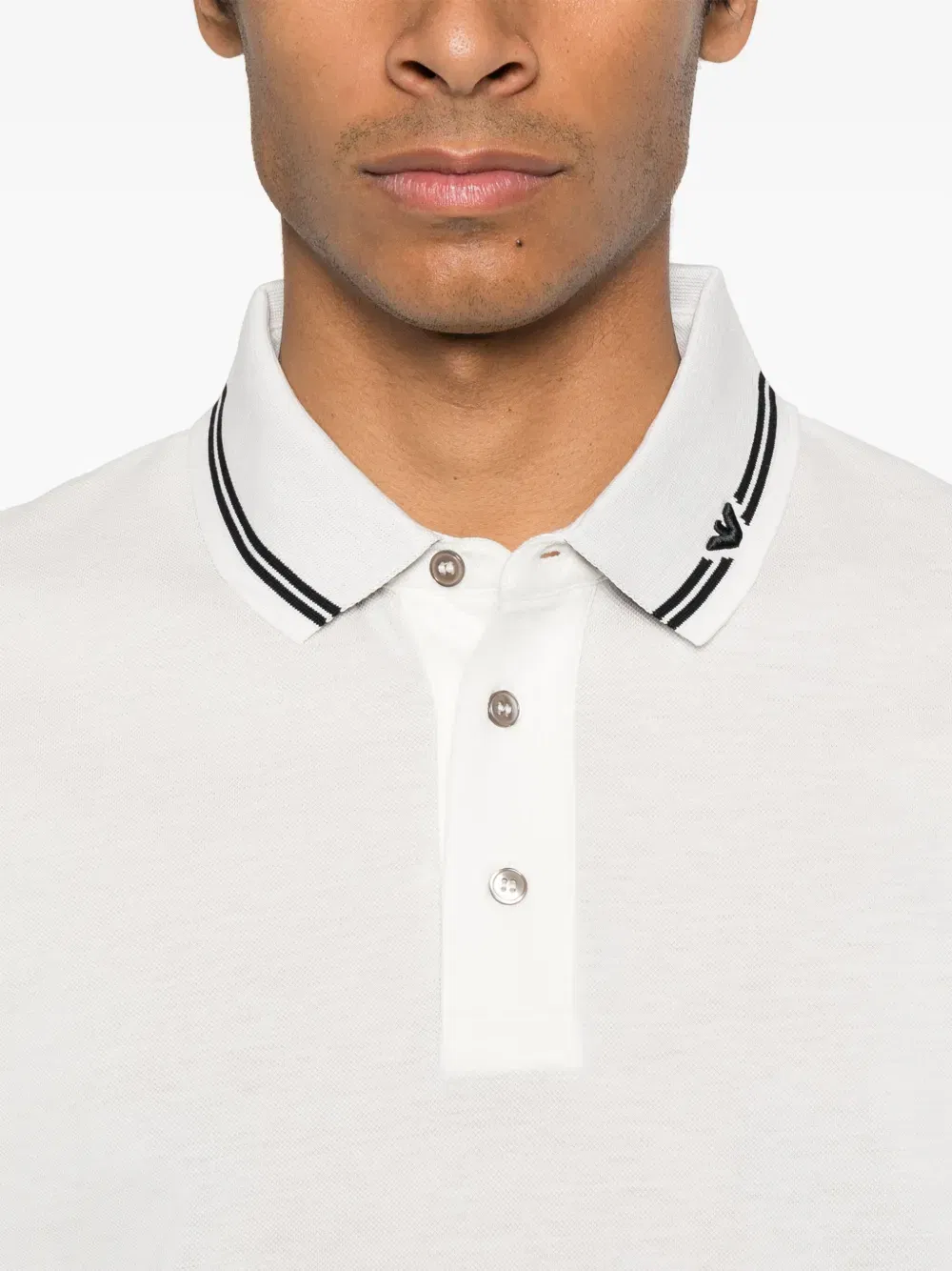 logo-detailed polo shirt