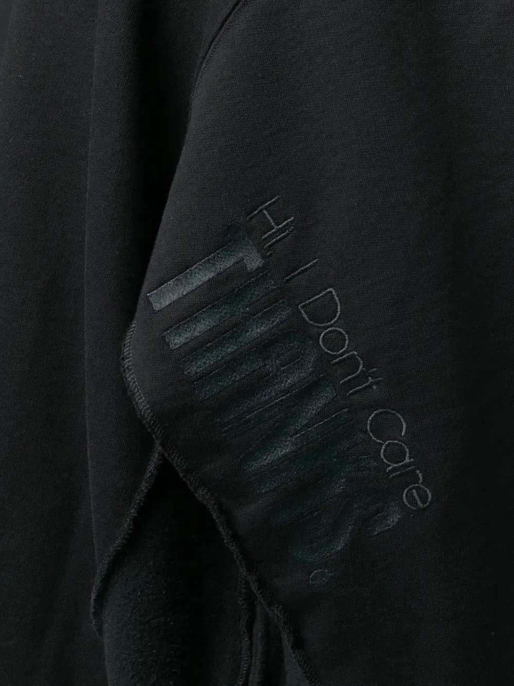 high-neck half-zip sweatshirt