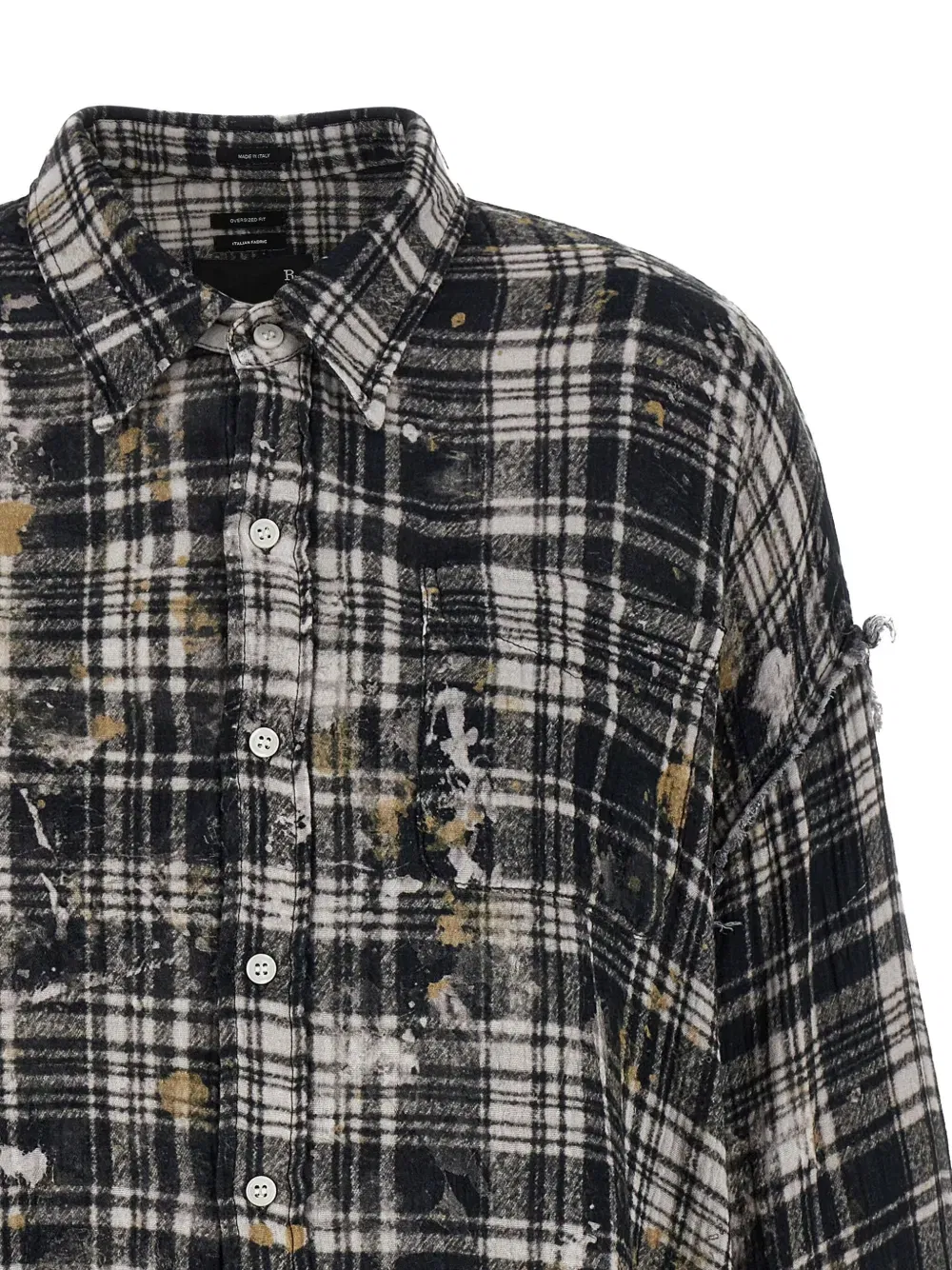 frayed plaid shirt