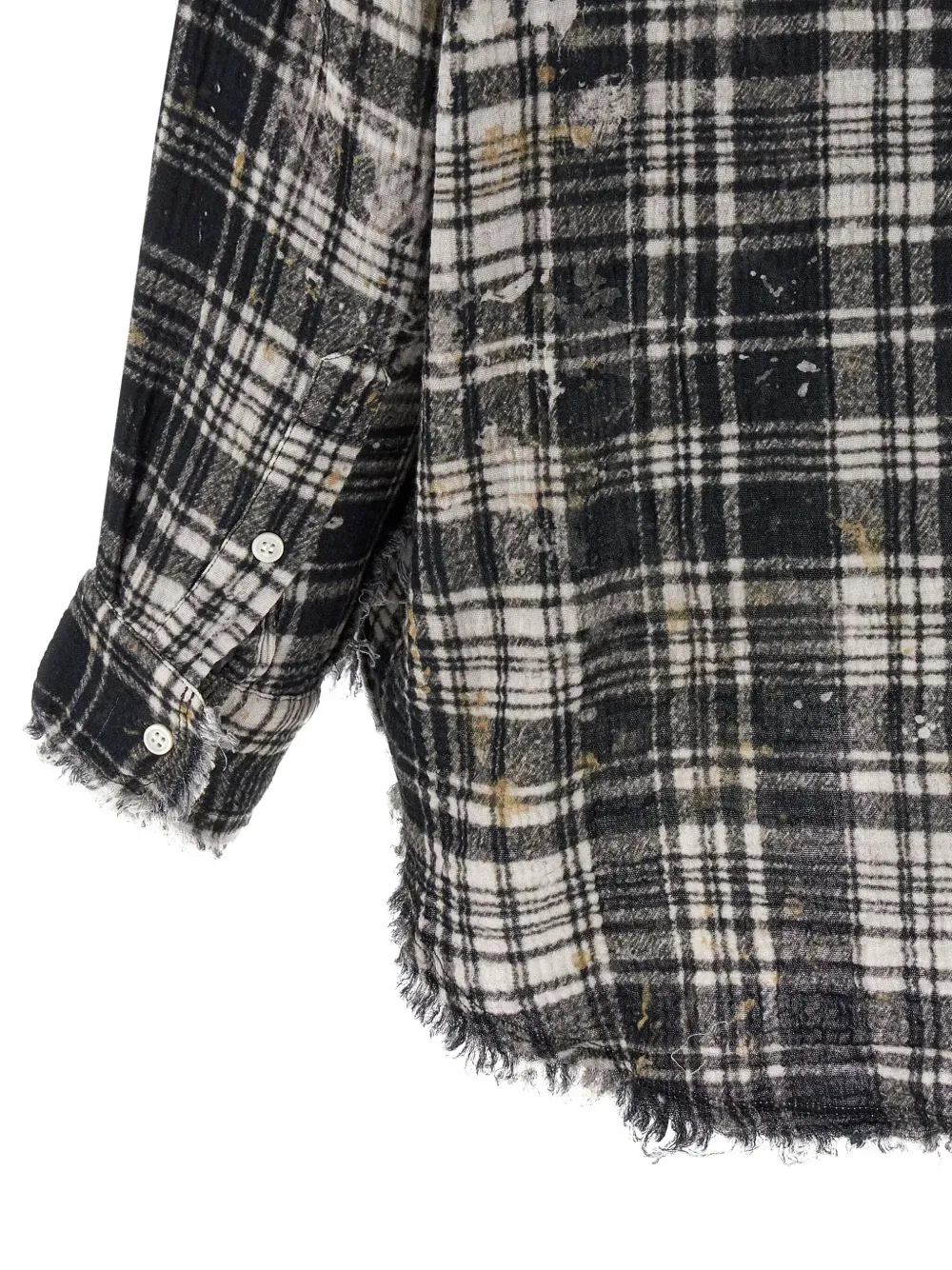 frayed plaid shirt
