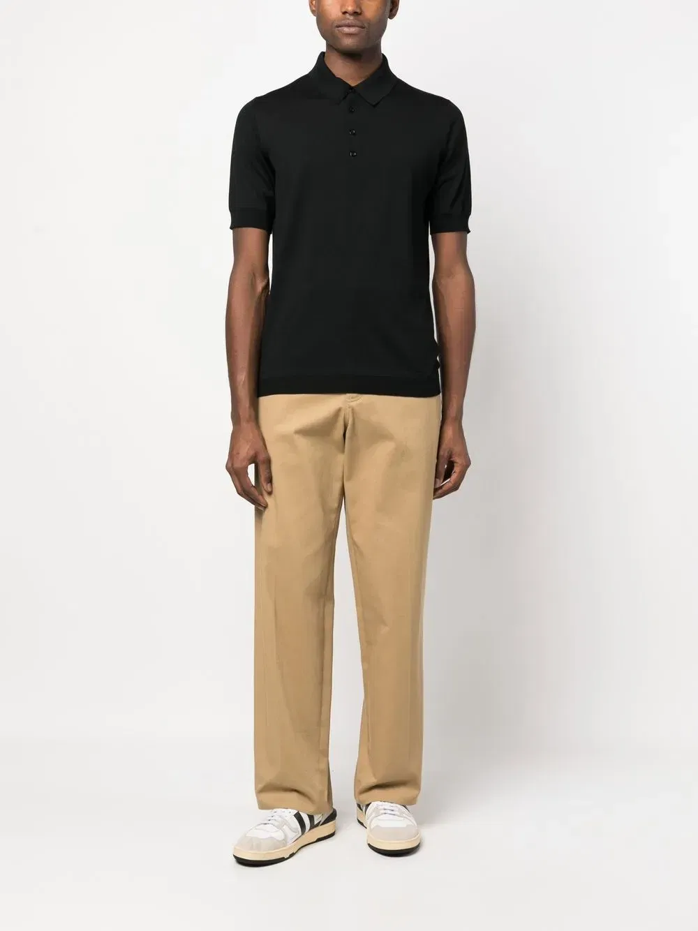 merino-wool polo shirt