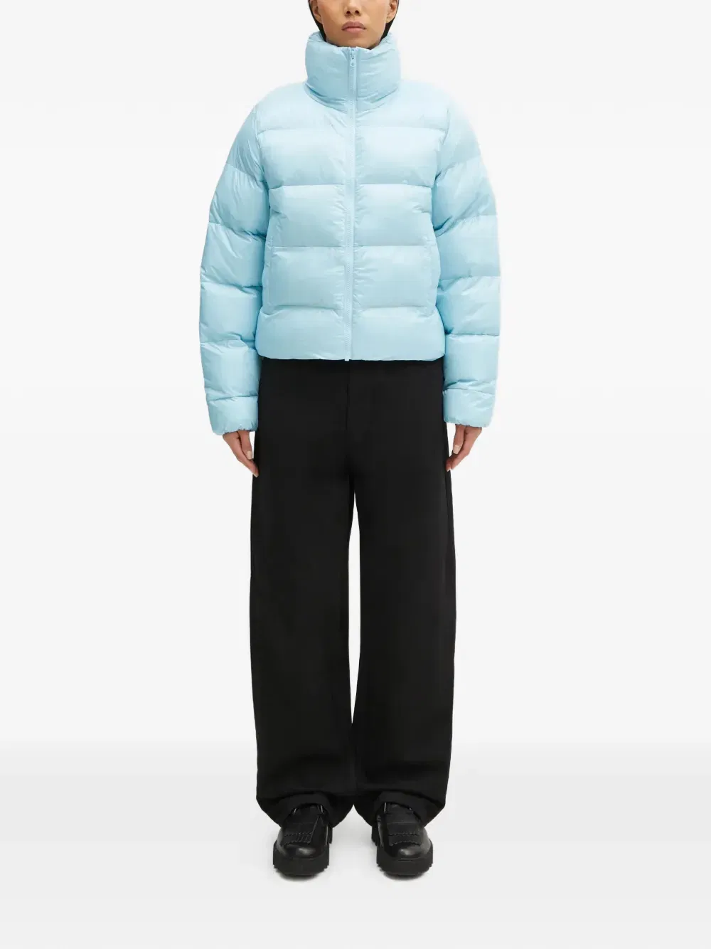 padded high-neck jacket