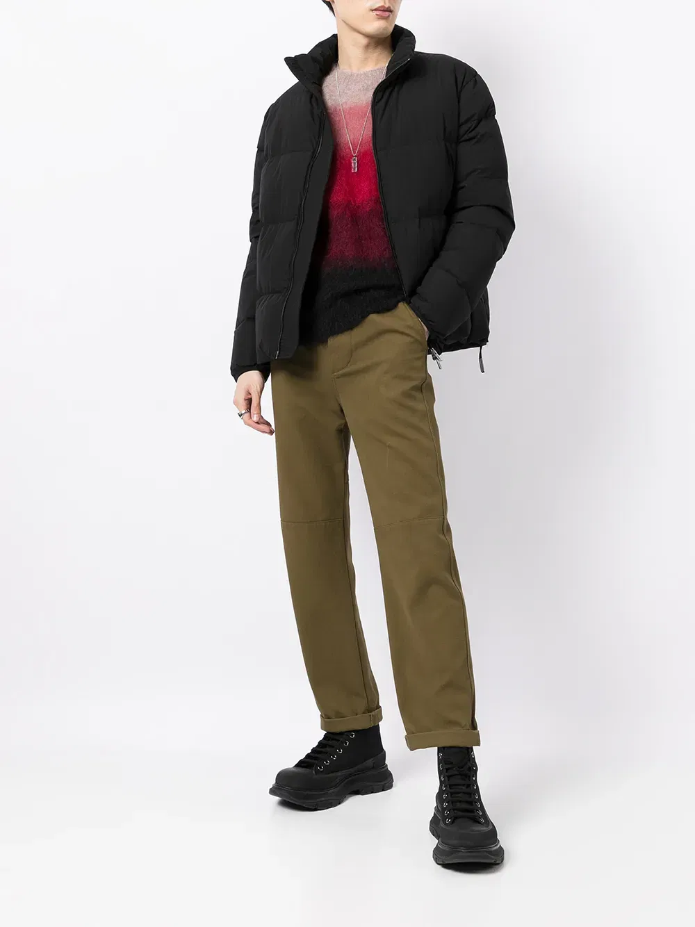 padded high-neck jacket