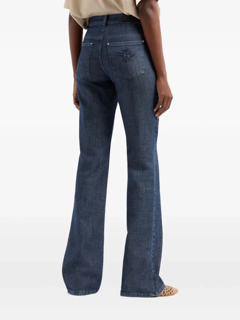 high-rise bootcut jeans