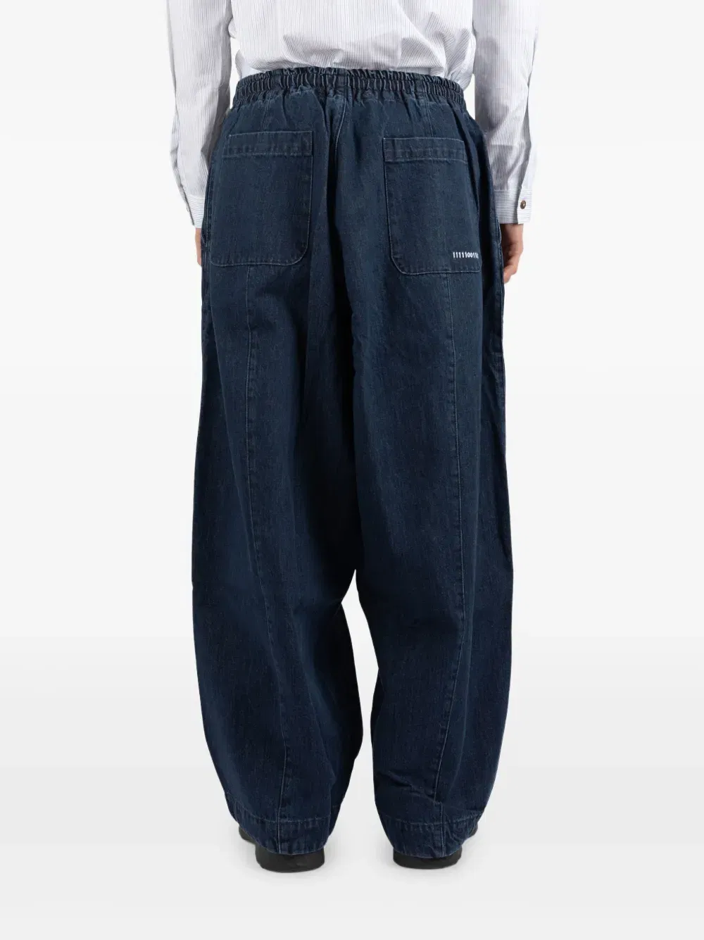 drawstring-waist jeans