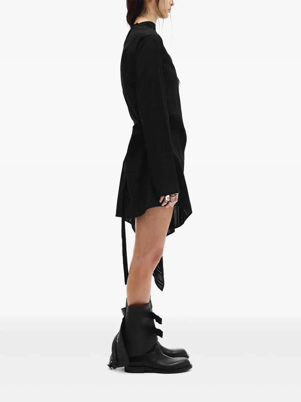 Halvi draped shirt dress
