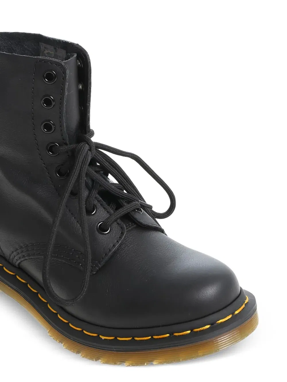 lace-up leather biker boots