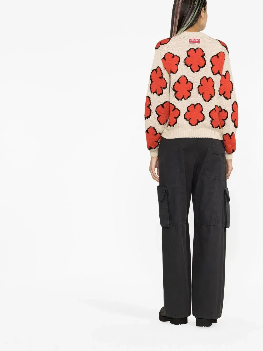 Boke Flower intarsia-knit jumper