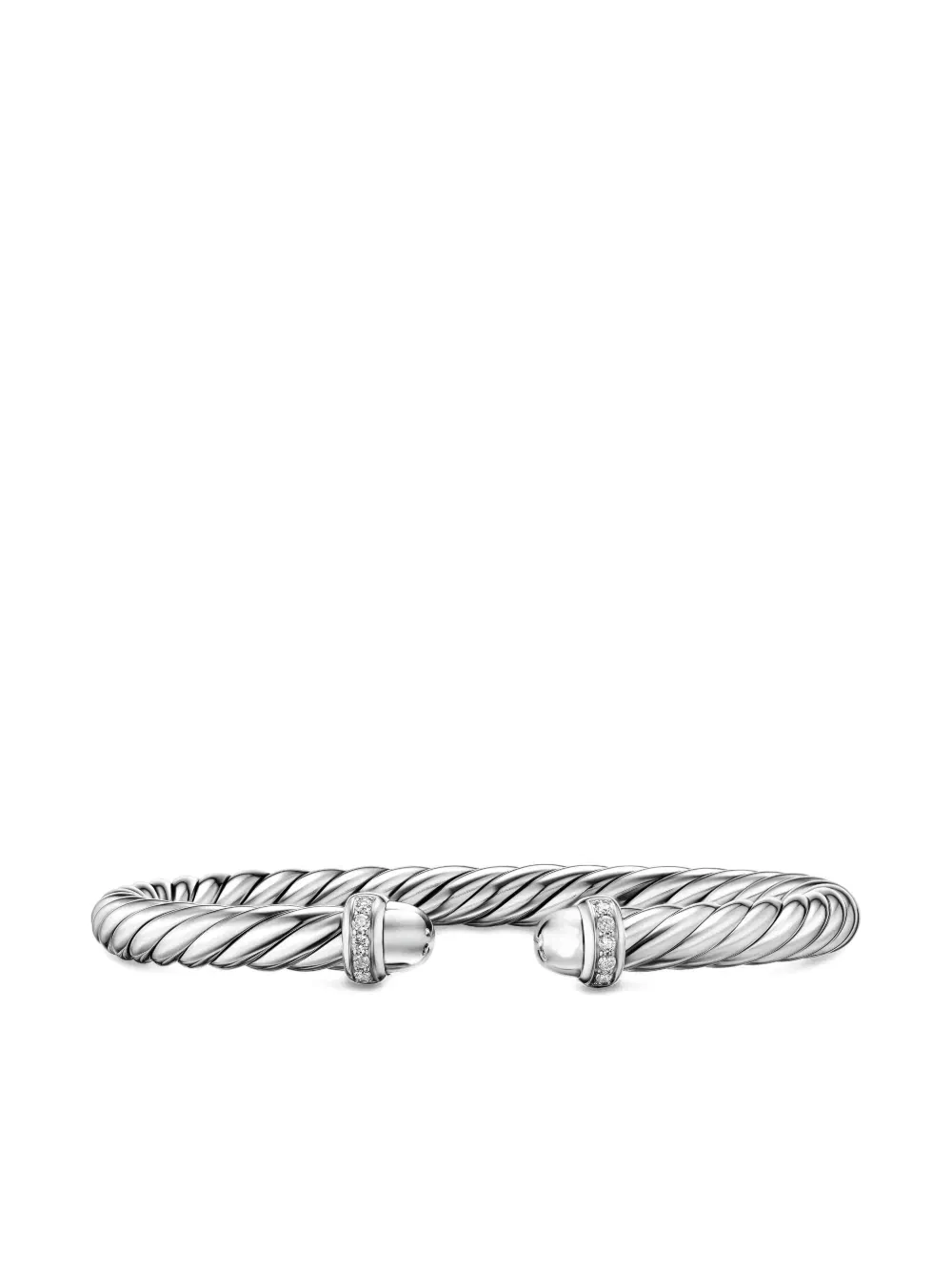 sterling silver Cable Flex® diamond bracelet