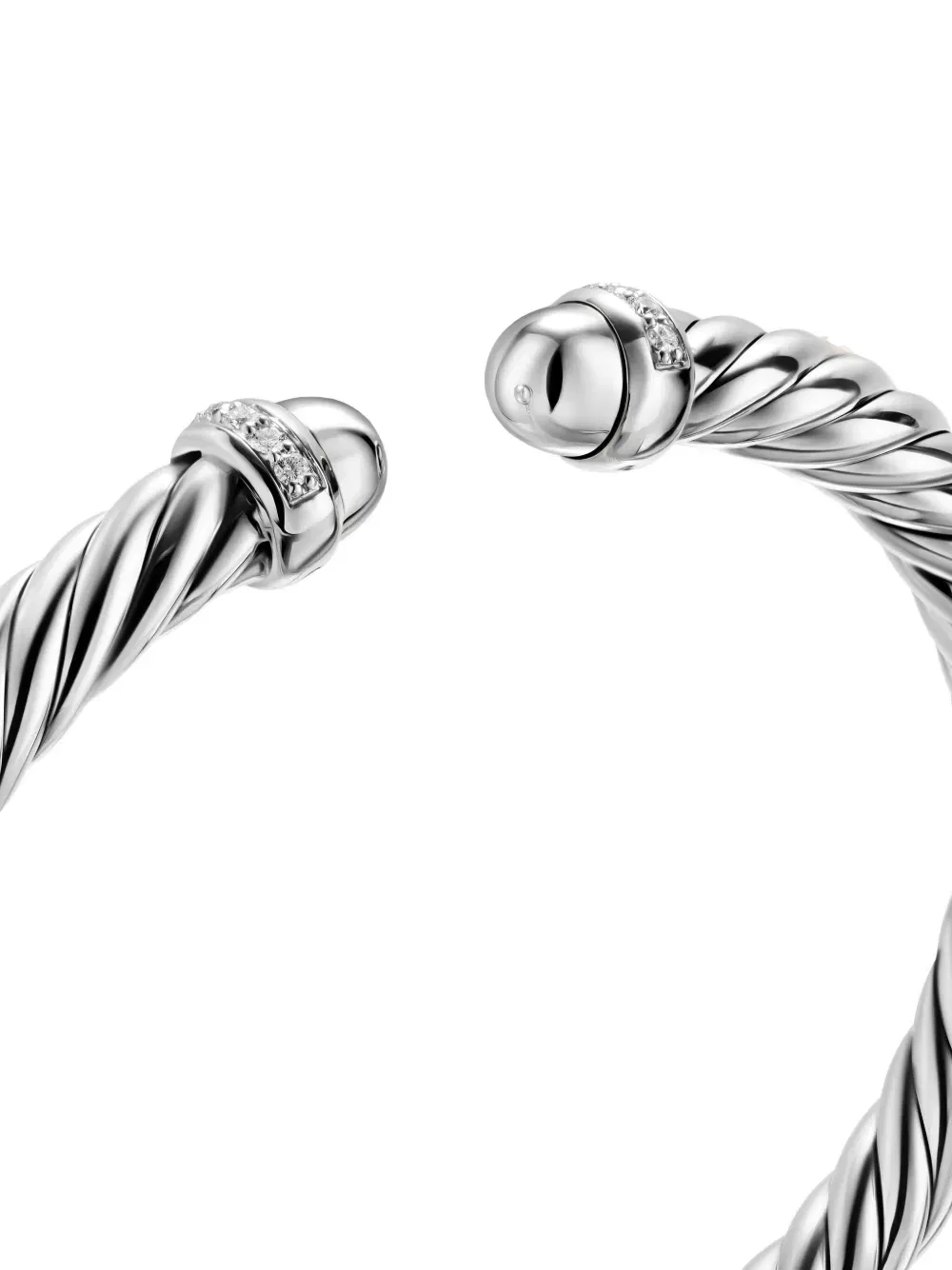 sterling silver Cable Flex® diamond bracelet