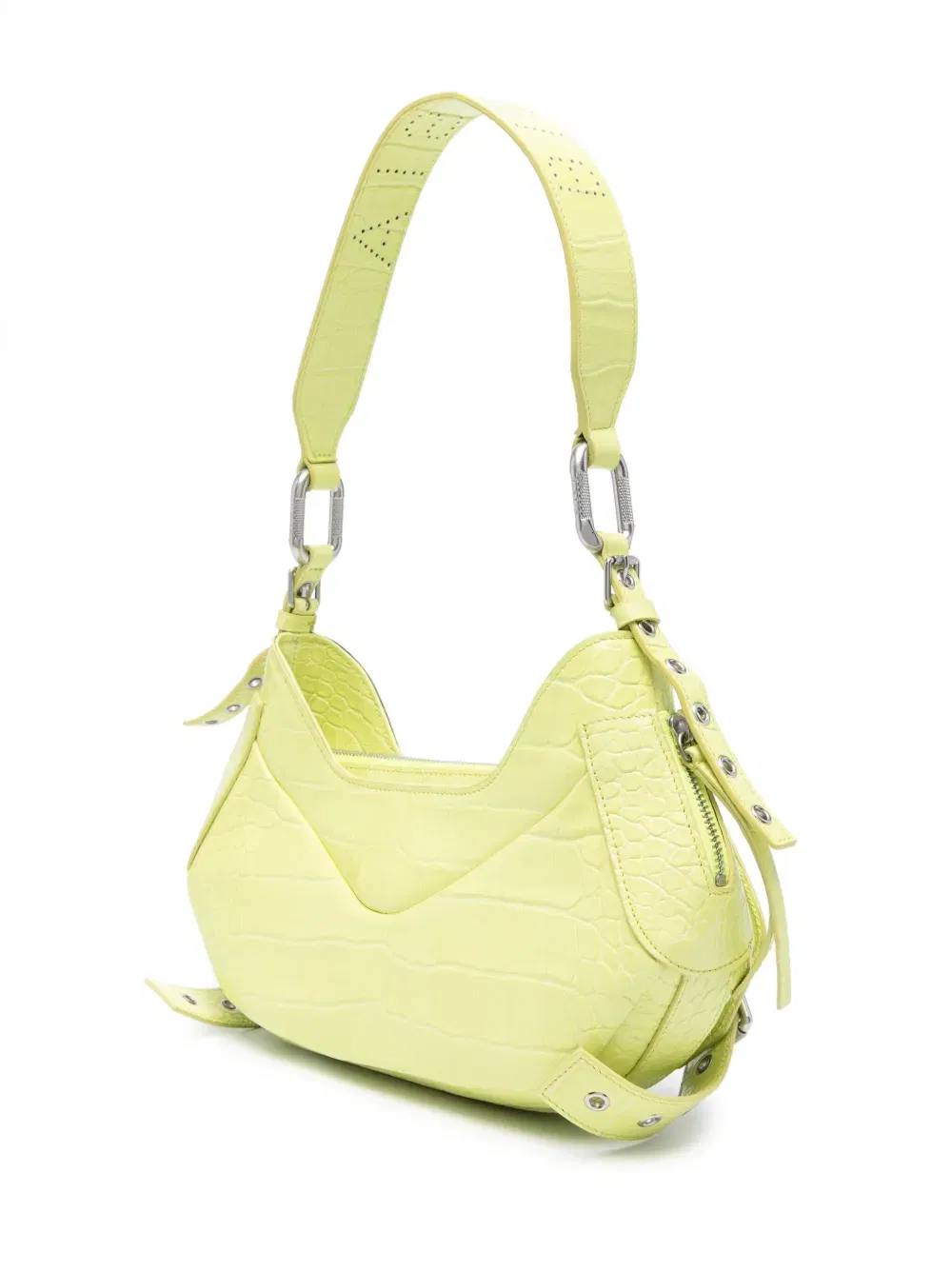 Y2K leather shoulder bag