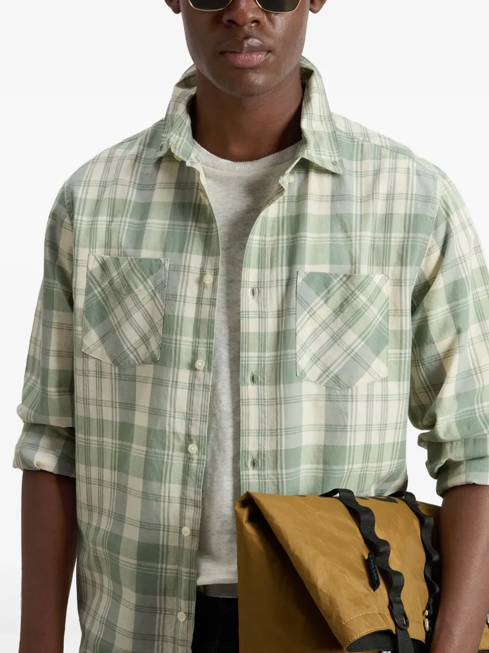 Madras-checked shirt