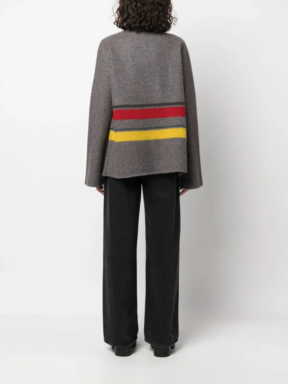 stripe-print cashmere cardigan