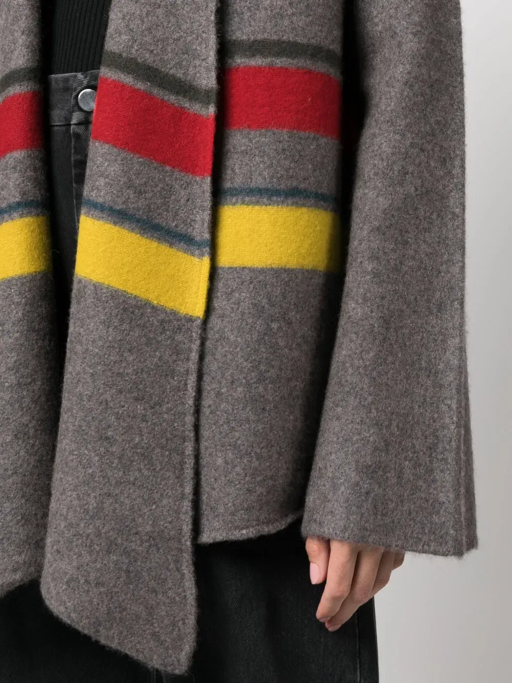 stripe-print cashmere cardigan