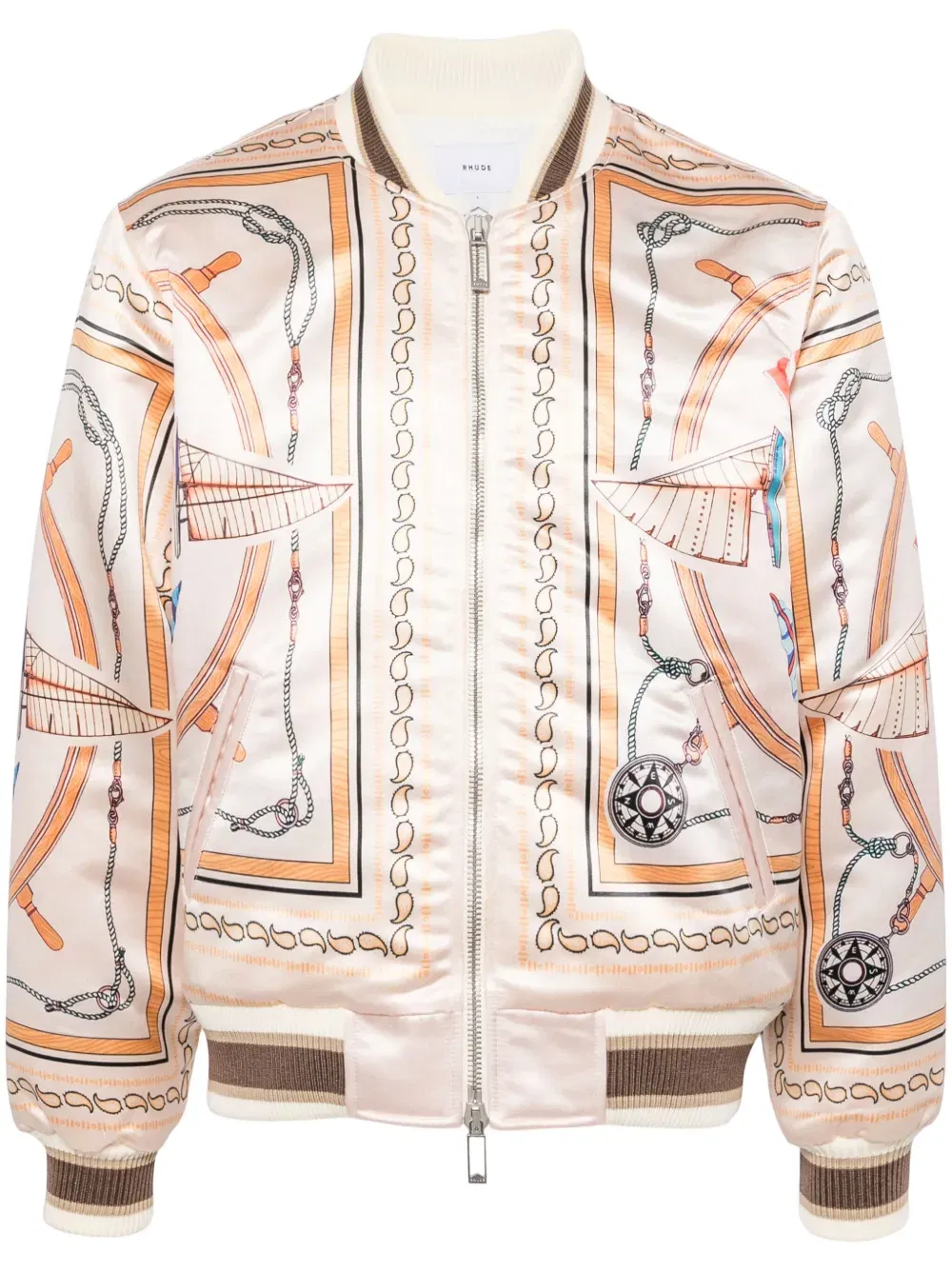 x Nautica satin bomber jacket