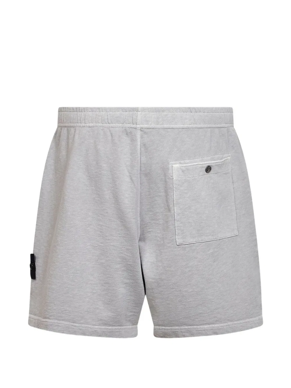 elasticated badge shorts