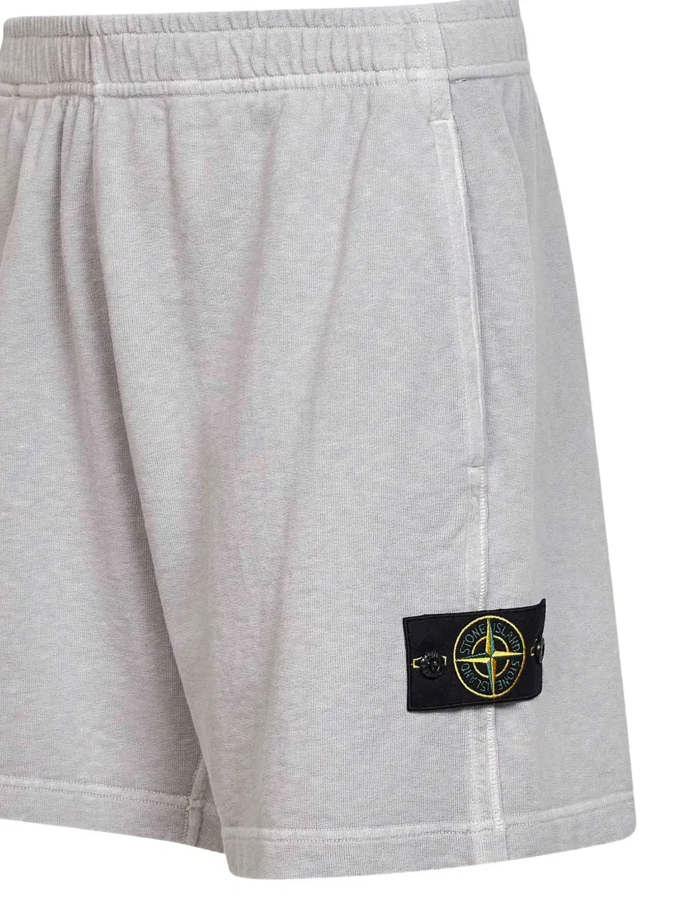 elasticated badge shorts