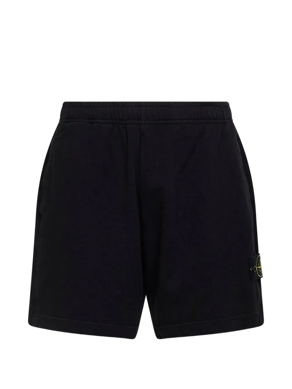 elasticated badge shorts
