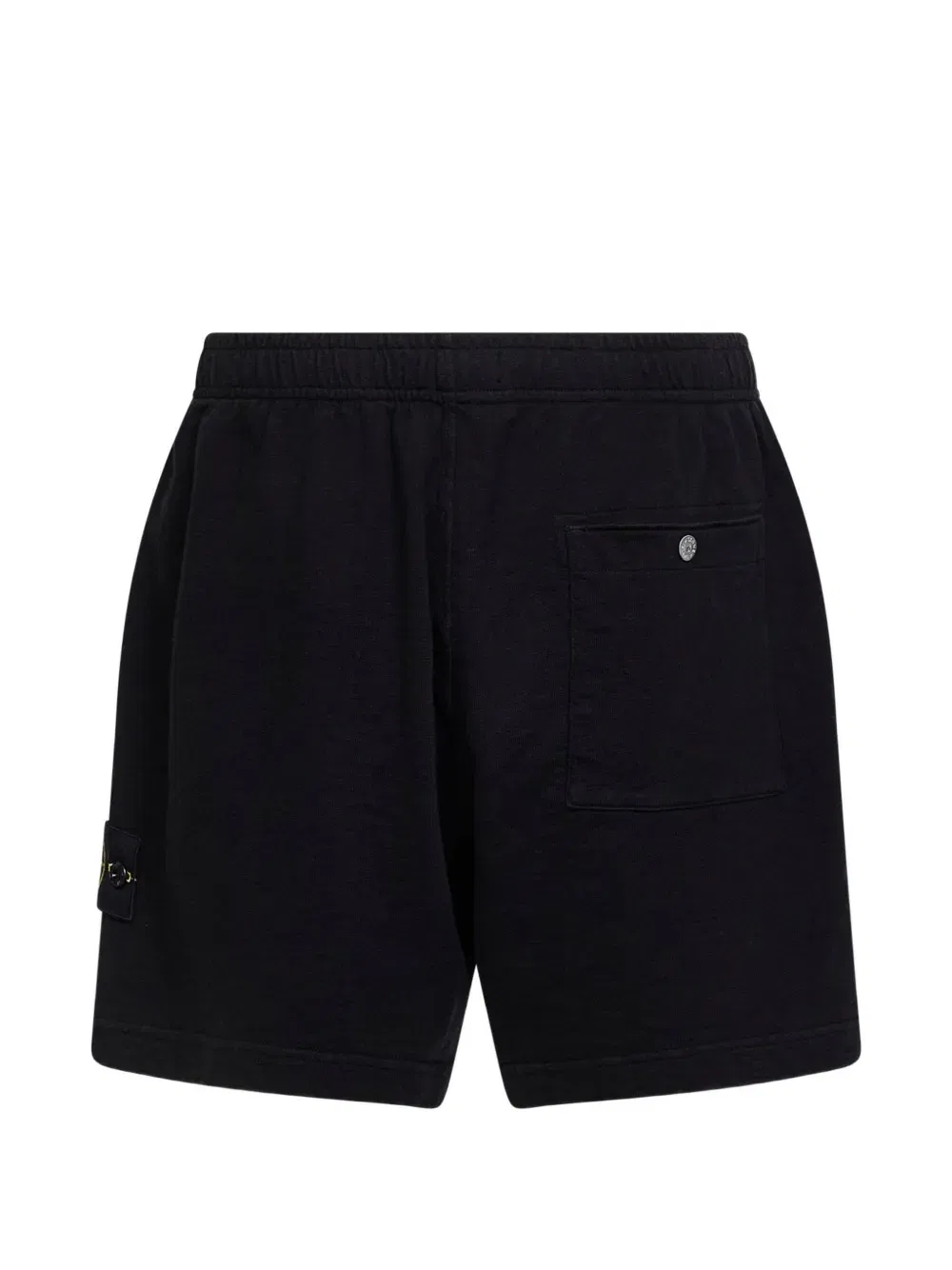 elasticated badge shorts