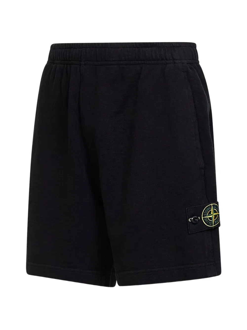 elasticated badge shorts