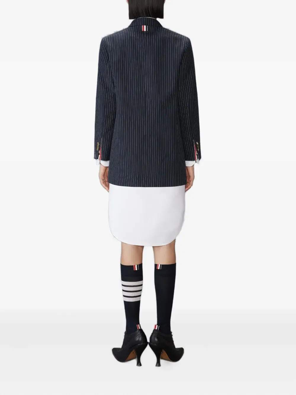 pinstripe double-breasted jacket