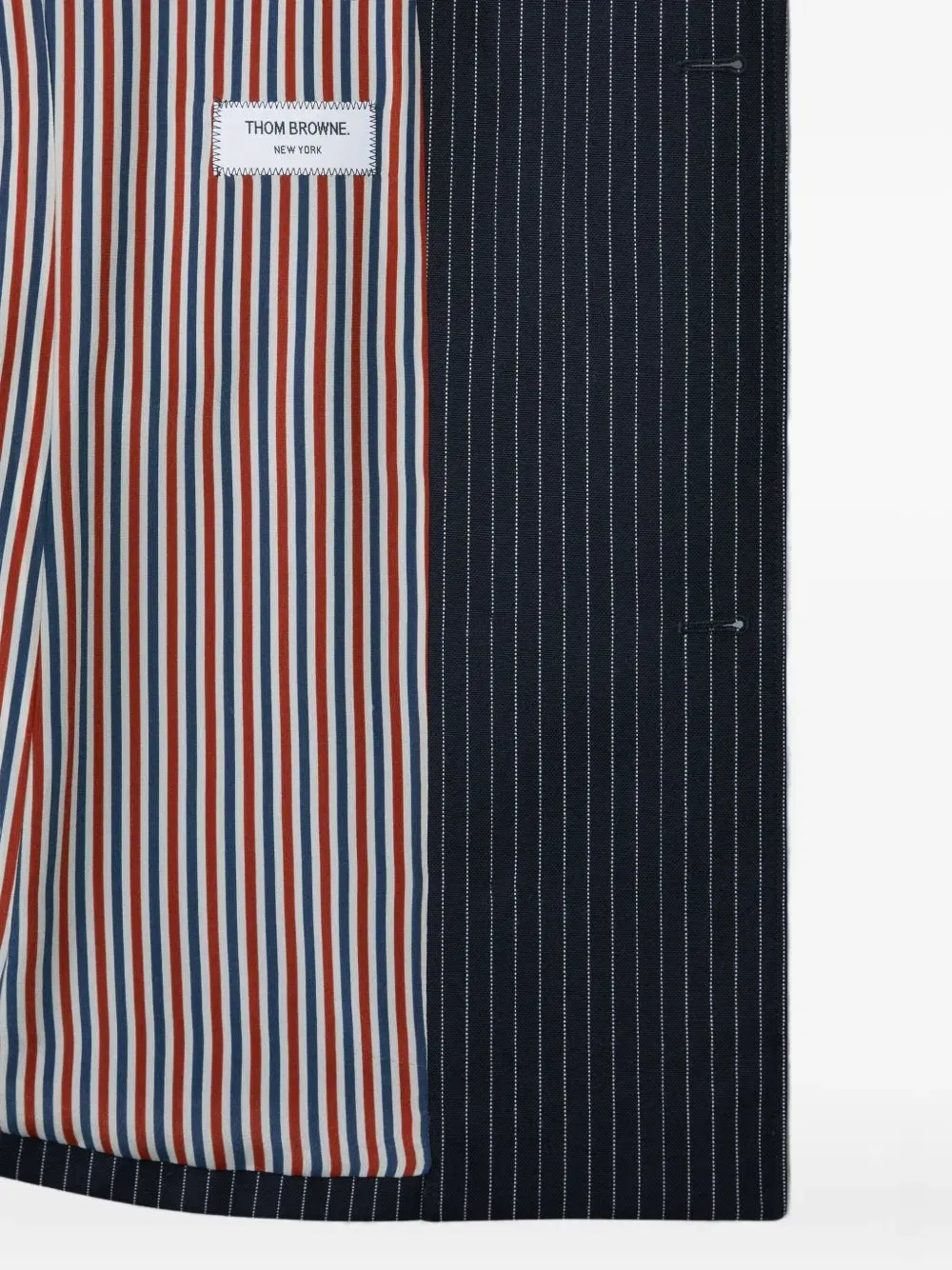 pinstripe double-breasted jacket