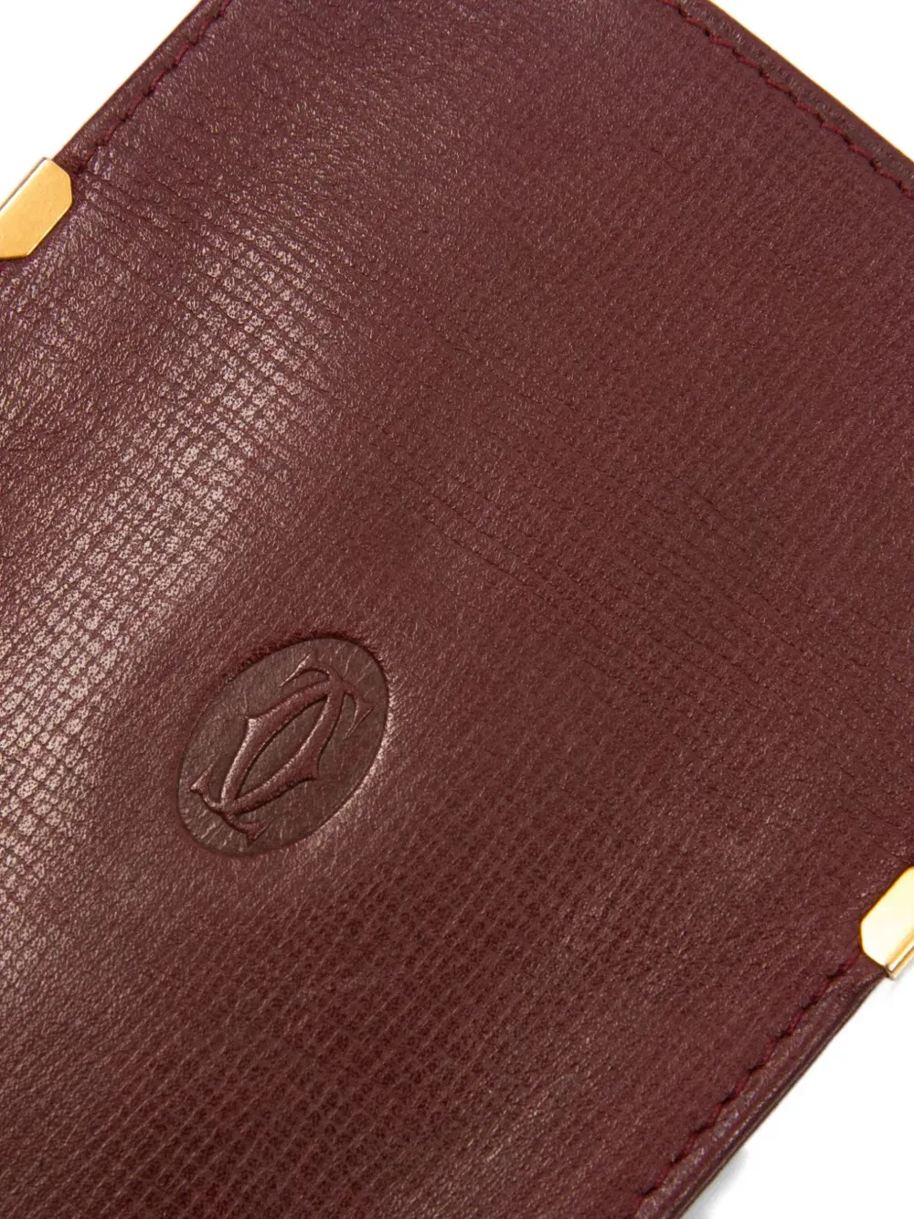 1990s embossed corner-detail glass case