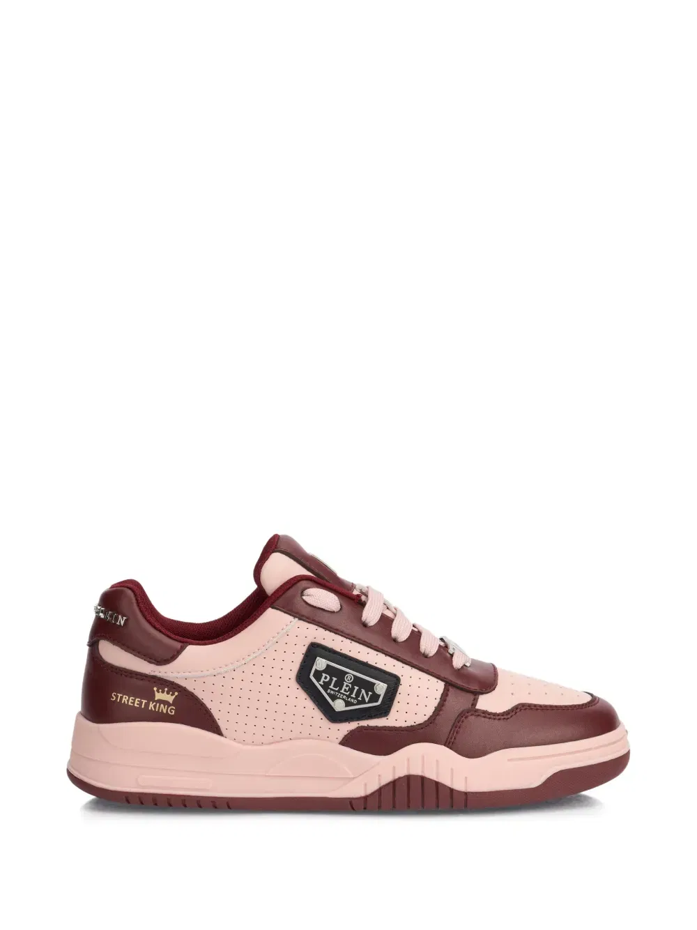 Street King perforated leather sneakers