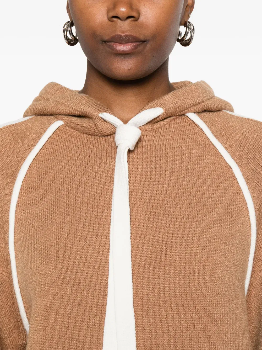 contrast-trim sweater