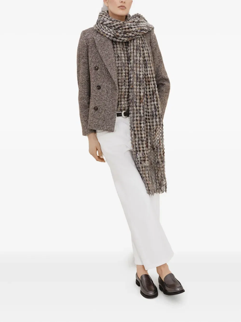 textured short-sleeve top