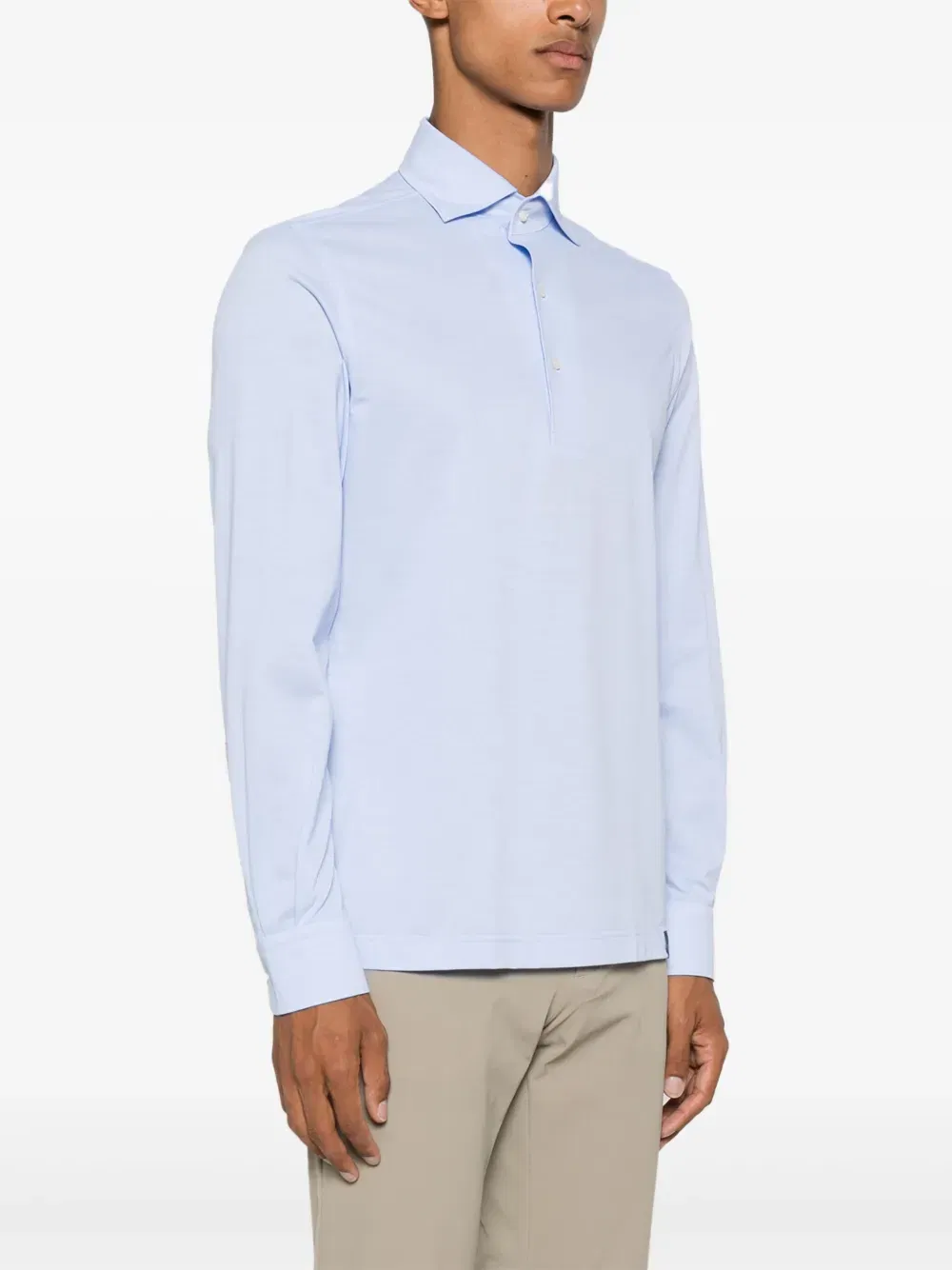 logo-tag polo shirt