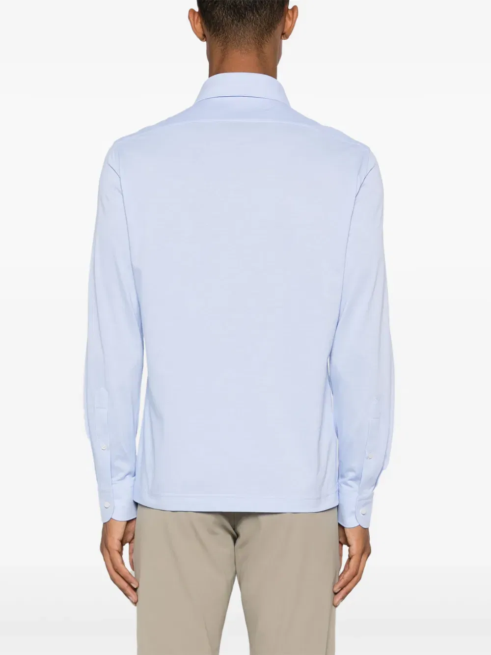 logo-tag polo shirt
