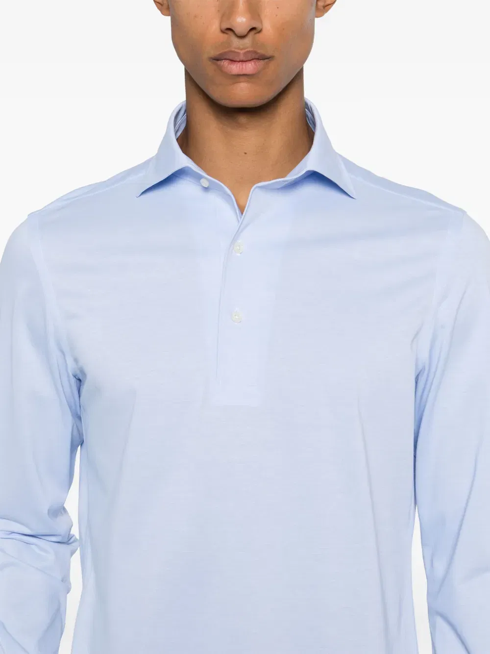 logo-tag polo shirt