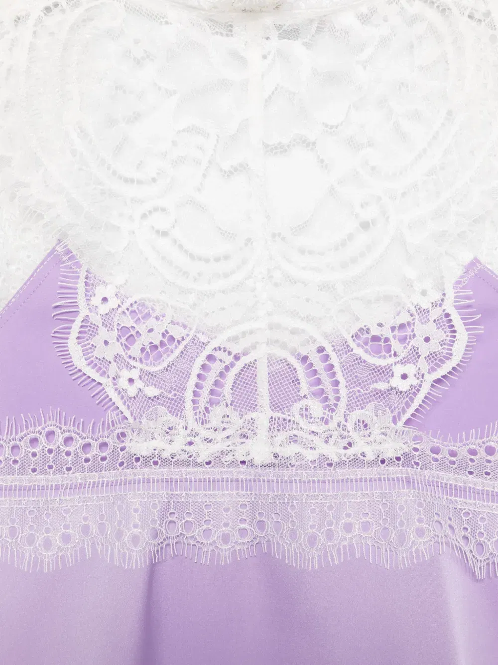 lace-trim tank top