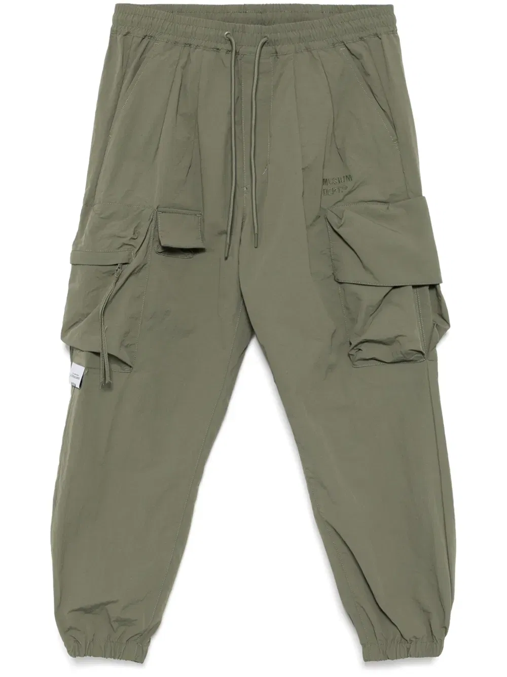 logo-embroidered cargo trousers