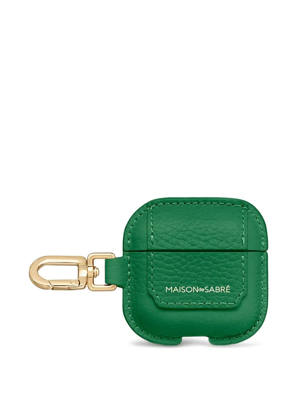 leather AirPods 4 keyring case
