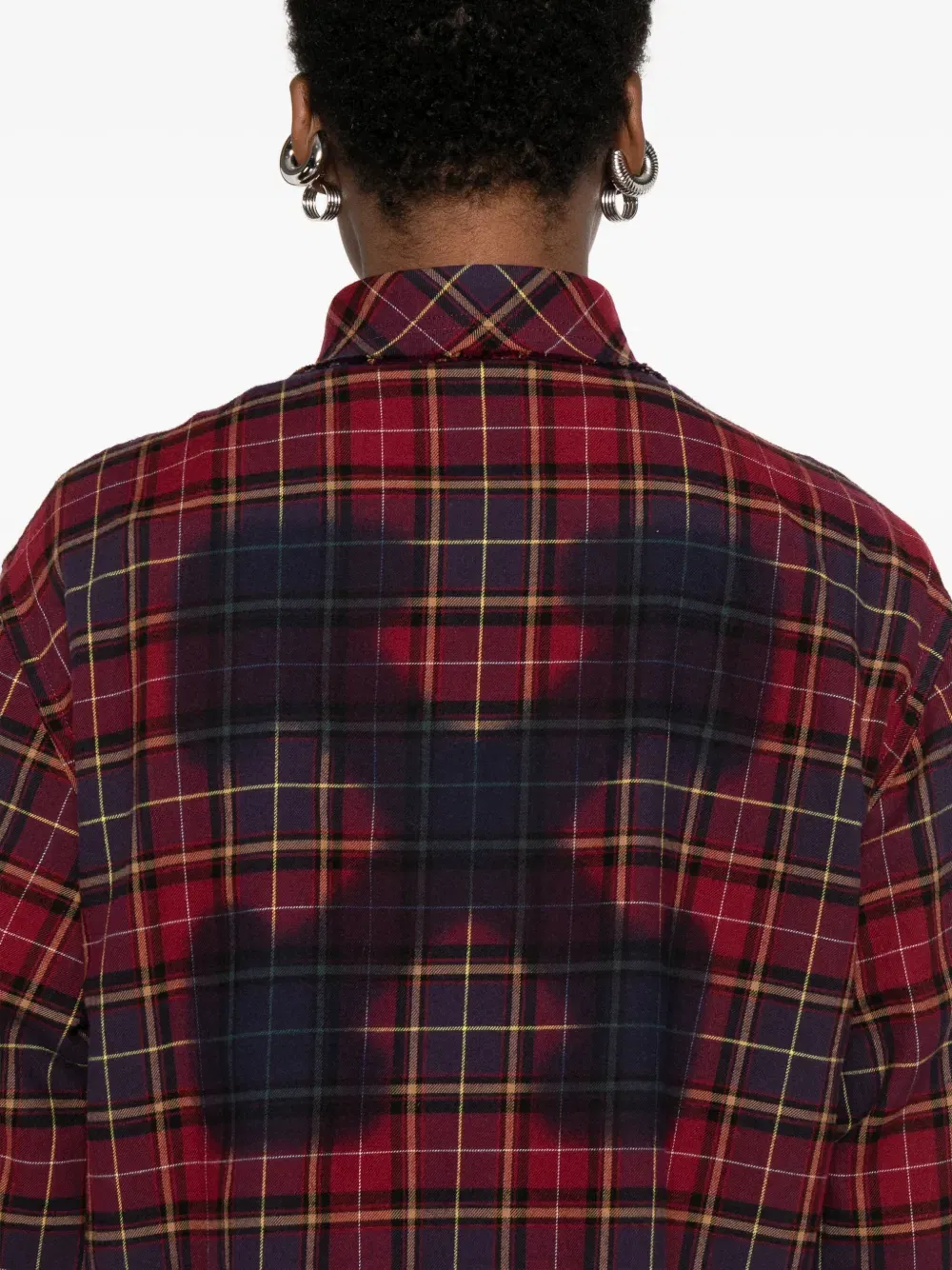 plaid buttoned shirt