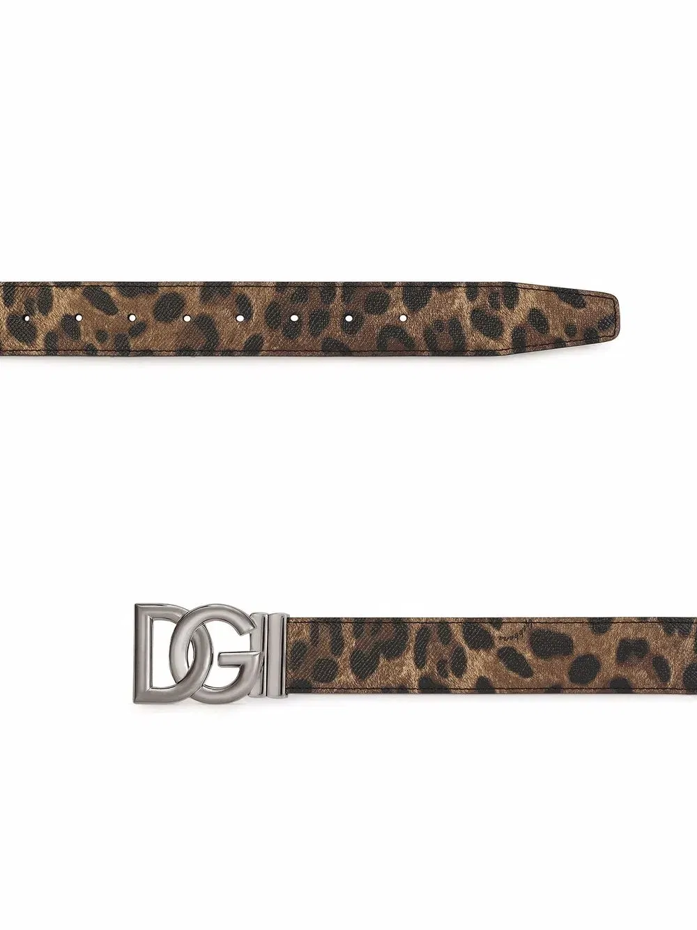 leopard-print reversible belt