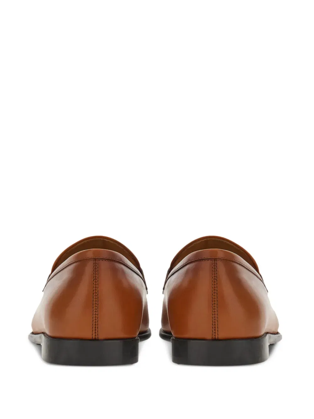 Gancini-plaque leather loafers