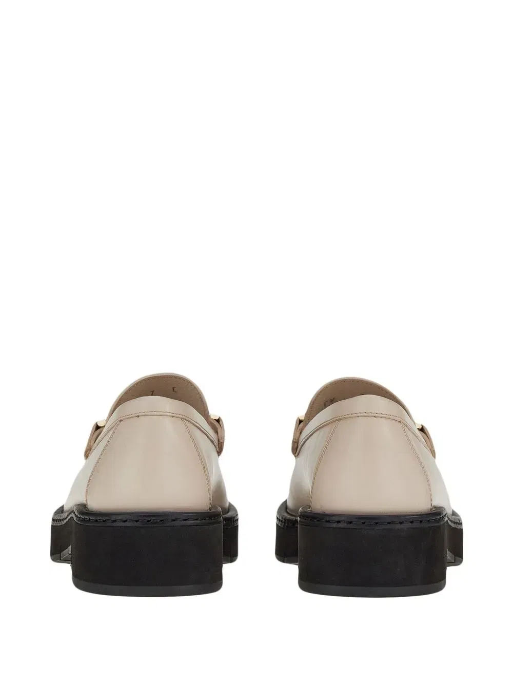 Gancini-plaque leather loafers