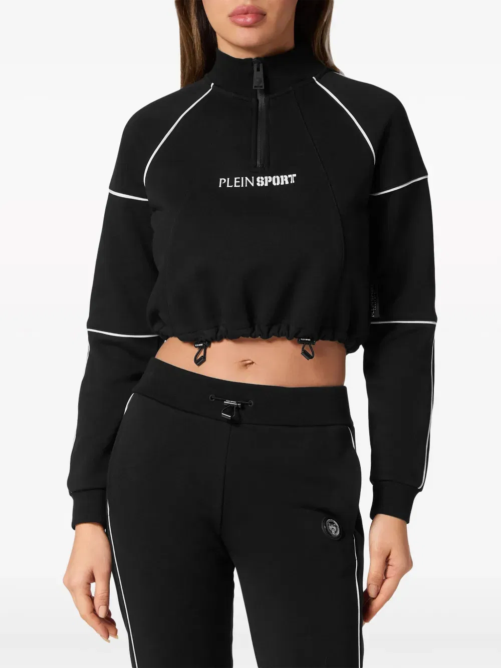 logo-print cropped sweatshirt
