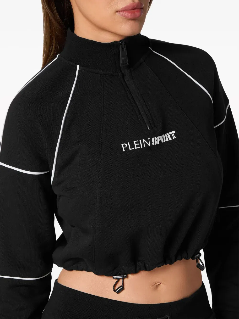 logo-print cropped sweatshirt