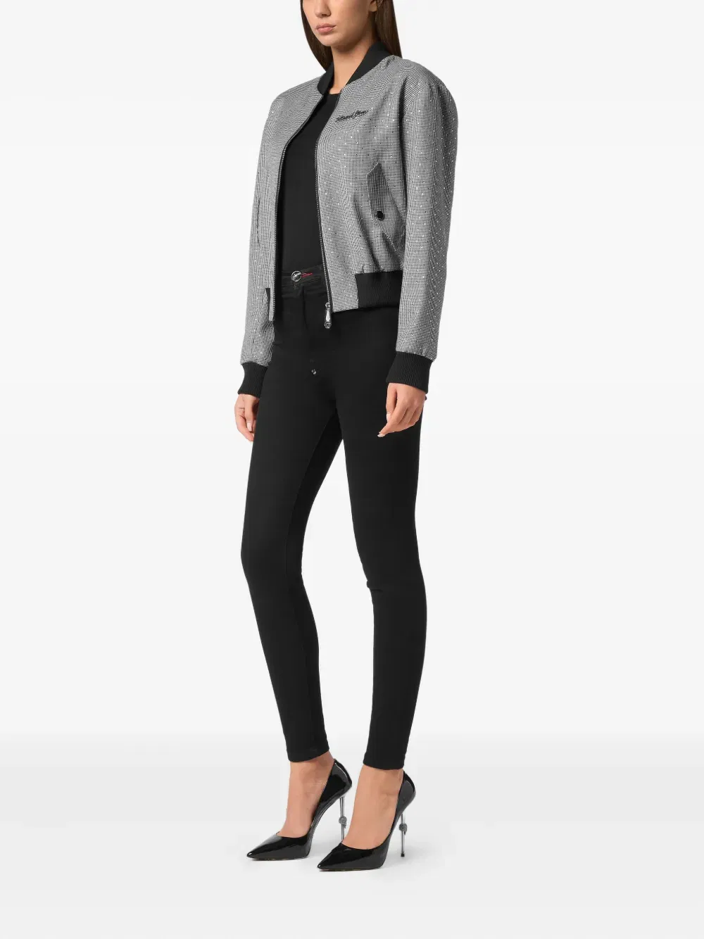 cropped bomber jacket