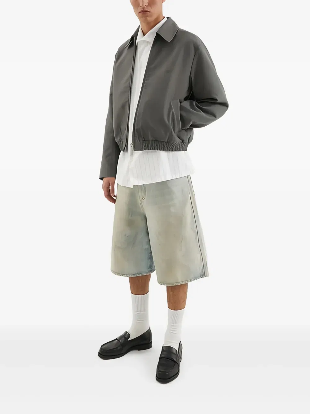 cropped bomber jacket