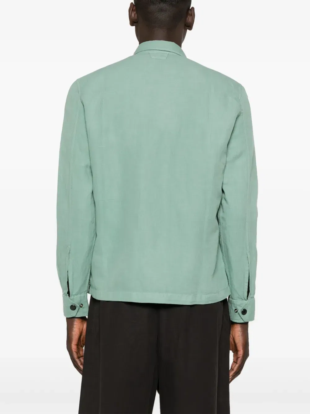 logo-embroidered long-sleeve shirt