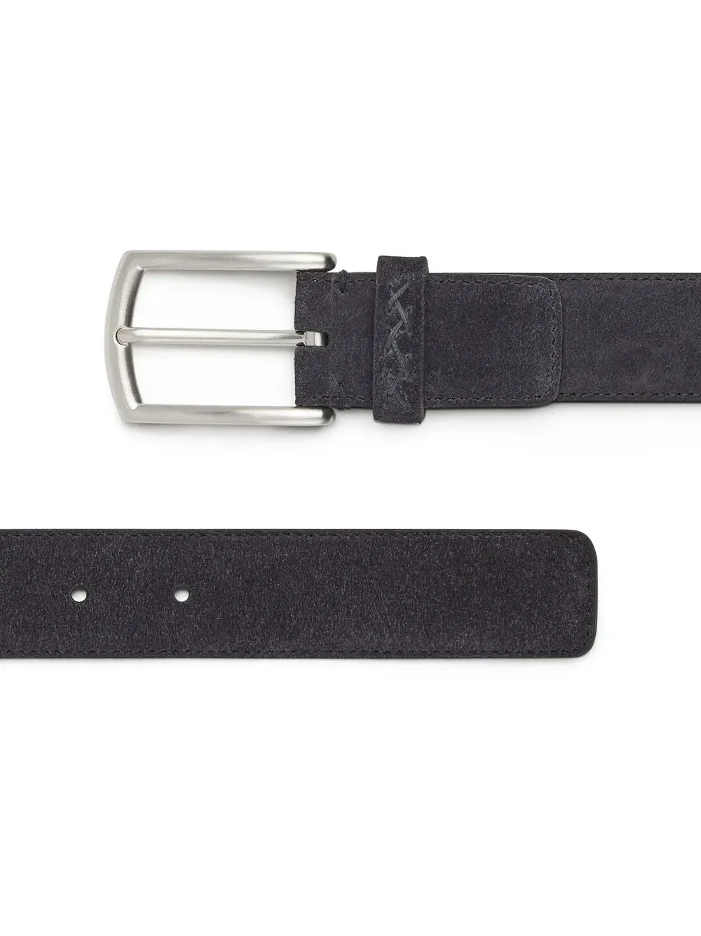 Triple Stitch suede belt